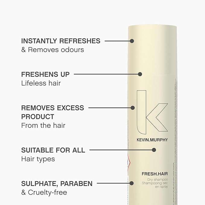 KEVIN.MURPHY FRESH.HAIR - Dry Shampoo Spray - For All Hair Types - Sulphate-Free Dry Shampoo - 250 mL / 8.45 fl oz-VivaGrace Women