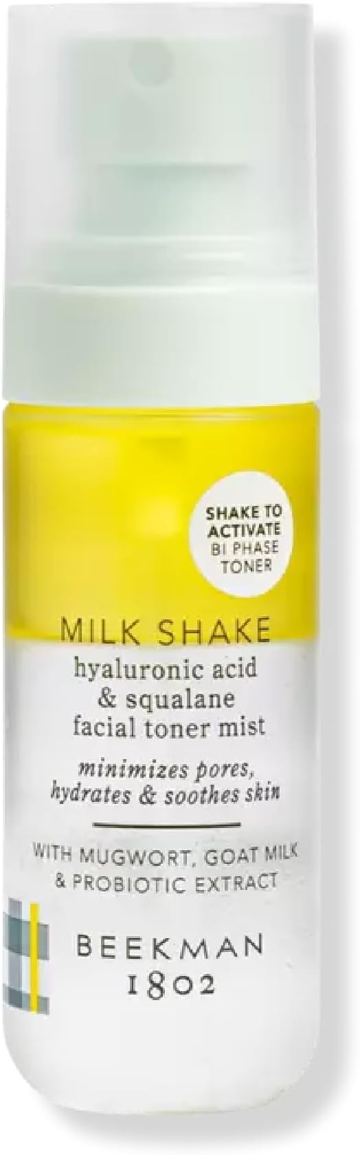 Beekman 1802 Milk Shake Hydrating Face Mist - Hyaluronic Acid & Squalane Facial Mist Minimizes Pores & Gently Moisturizes - Goat Milk Skin Toner Spray - Lightweight, Fragrance-Free Travel Toner-VivaGrace Women