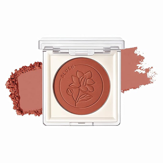 FOCALLURE Powder Palette Blush, Matte Mineral Blush Powder, Bright Shimmer Face Blush Makeup, Contour and Highlight Blush Palette, Highly Pigmented, Long Lasting, Waterproof, Blendable, #402-VivaGrace Women