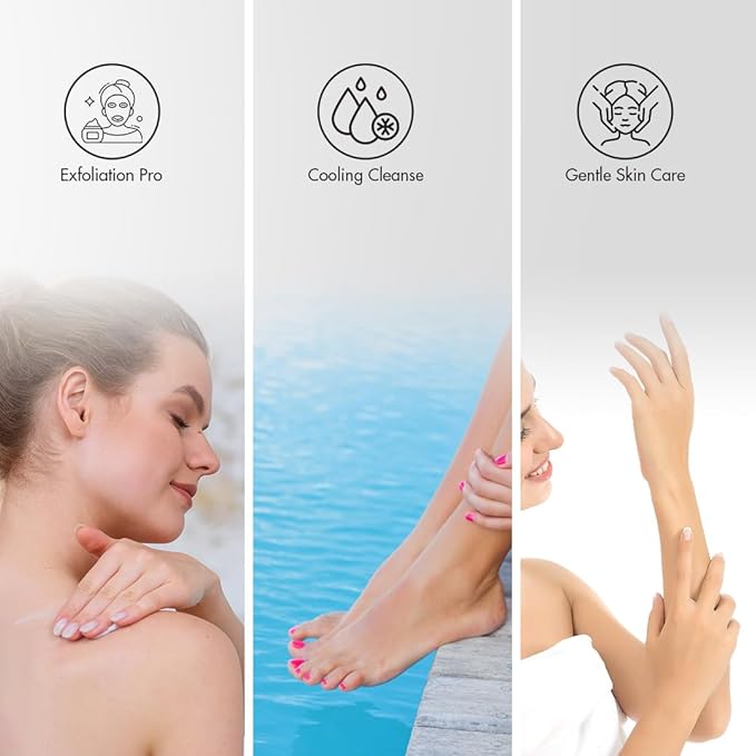 MAJESTIC PURE Tea Tree Foot & Body Scrub with Tea Tree Oil, Exfoliating Salt Scrub to Exfoliate & Moisturize Skin, Deep Cleansing - 10 oz-VivaGrace Women