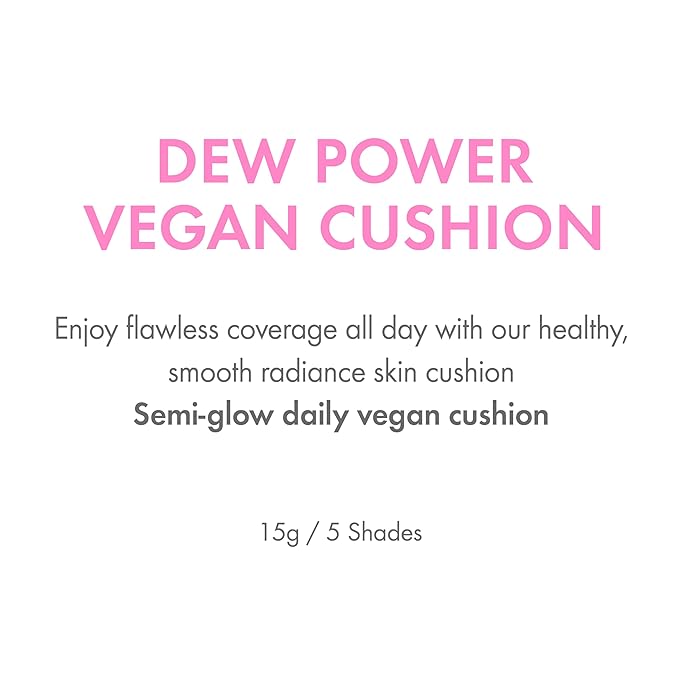 Amuse SEOUL DEW POWER VEGAN CUSHION [REFILL] | Dewy, glow, long-lasting, clean beauty, lightweight, natural look, foundation for sensitive skin, hydrating cushion ([REFILL] 02 HEALTHY)-VivaGrace Women