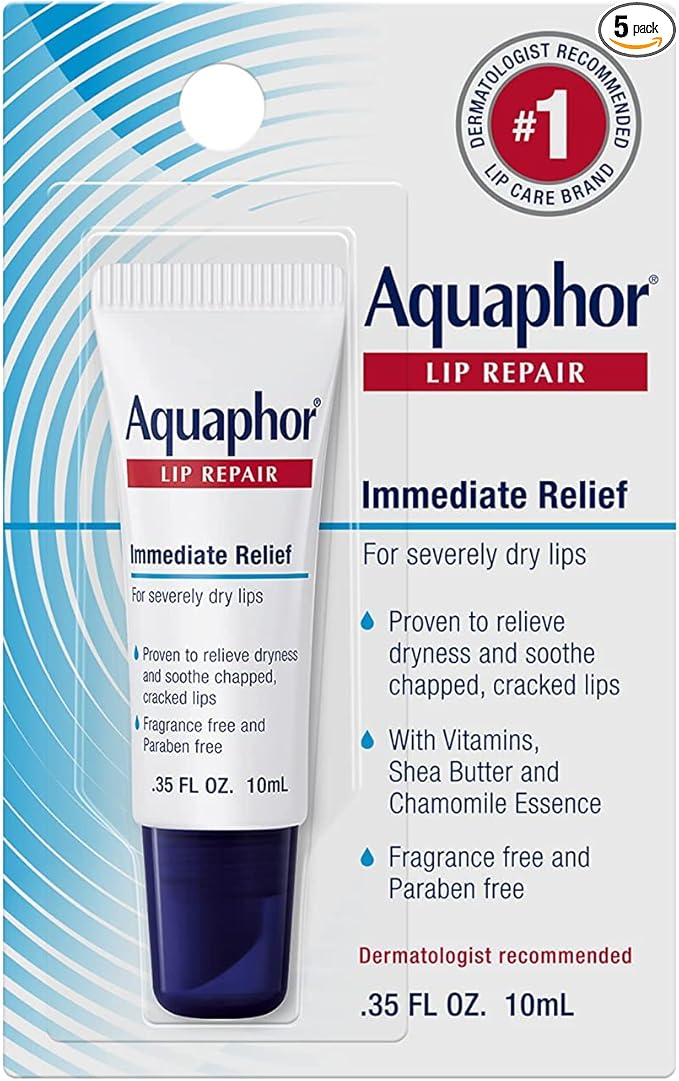 Aquaphor Lip Repair 0.35 oz (Pack of 5)-VivaGrace Women