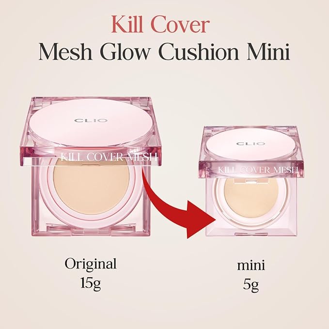 CLIO Kill Cover Mesh Glow Cushion (Mini, 5g, 3 LINEN)-VivaGrace Women