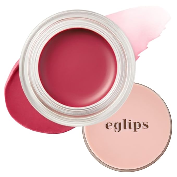 EGLIPS Lip & Cheek Glow Balm - Multi-Use Tinted Melting Balm Blush for Lips & Cheeks Builable and Blendable Texture (06 GLACIER, 0.18 oz)-VivaGrace Women