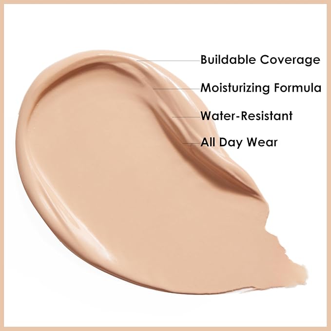 FOCALLURE FIX CORRECTOR Concealer Stick, Full Coverage Concealer Makeup, Color Corrector for Dark Circles, Including Replaceable Applicator, NE02 SHORTBREAD-VivaGrace Women