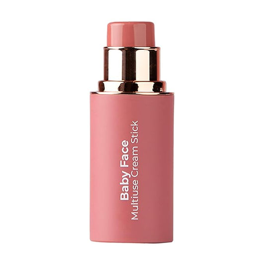 MCoBeauty Baby Face Multi-Use Cream Stick, Peony Rose Pinky Rose Shade, Silky Smooth, Buildable Blush for Eyes, Lips & Cheeks, Vegan, Cruelty Free Cosmetics-VivaGrace Women