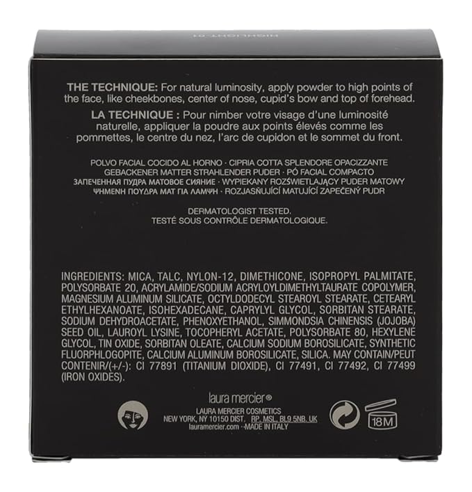 Laura Mercier Matte Radiance Baked Powder Highlight, No. 01 Golden Nude, 0.26 Ounce-VivaGrace Women