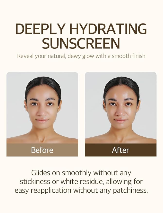 mixsoon Bean Sunscreen 1.69 Fl. Oz. / 50ml SPF 50 Airy Texture Type Lightweight No White Cast For Face Korean Glass Skin Care-VivaGrace Women