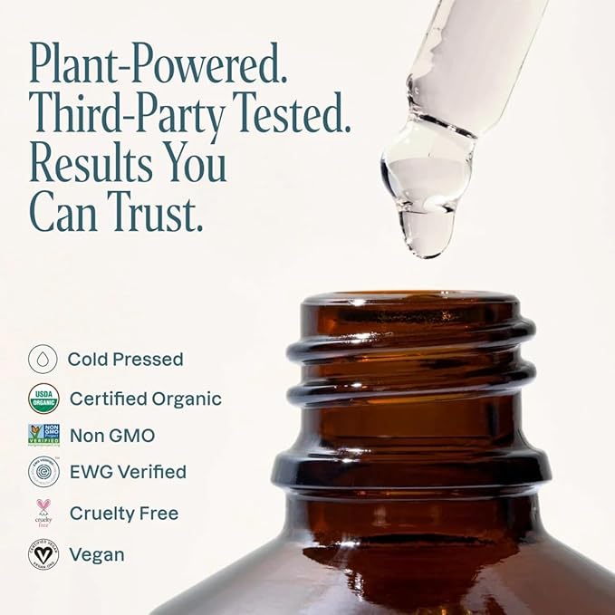 Cliganic Organic Castor Oil, 100% Pure (2oz Glass Bottle with Eyelash Kit) - For Eyelashes, Eyebrows, Hair & Skin (Packaging May Vary)-VivaGrace Women