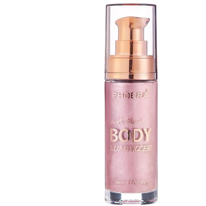 PHOERA Body Luminizer Highlighter, Waterproof Moisturizing and Glow For Face & Body, Face Body Glow Illuminator (104 Sparkle Pink)-VivaGrace Women