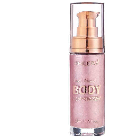 PHOERA Body Luminizer Highlighter, Waterproof Moisturizing and Glow For Face & Body, Face Body Glow Illuminator (104 Sparkle Pink)-VivaGrace Women