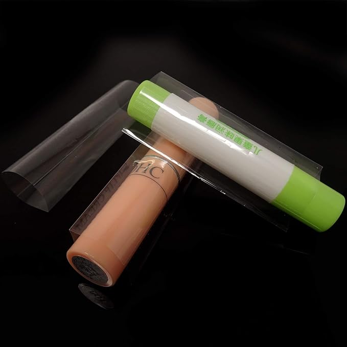 Honbay 200PCS Clear PVC Heat Shrink Wrap Bands for Lip Balm Tubes Chapstick Lip Balm-VivaGrace Women