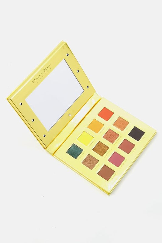 Mama Mia Pressed Pigment Eyeshadow Palette, 12 Color Shimmer Matte Eyeshadow Palette, Vegan and Cruelty-Free-VivaGrace Women