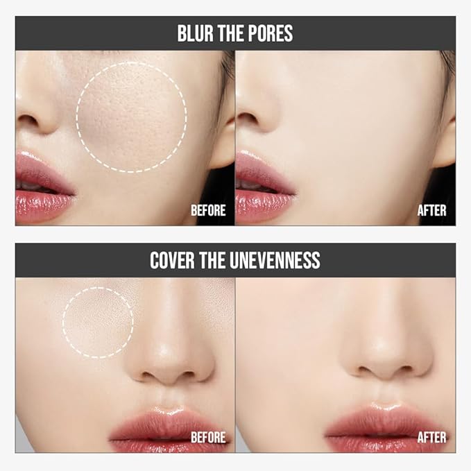 Finish Setting Pact - Blurs Pore & Fine Lines, Long-wearing, Matte Finish, Ideal for Oily Skin, Korean Makeup, 0.14 Oz. (03 Sand Beige, 0.14 Oz.)-VivaGrace Women