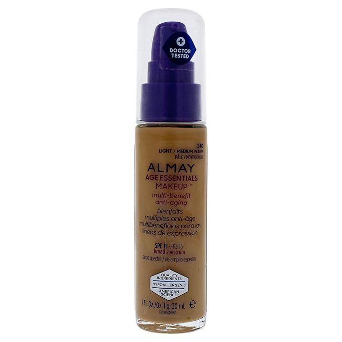Almay Age Essentials Makeup, Light/Medium Warm-VivaGrace Women