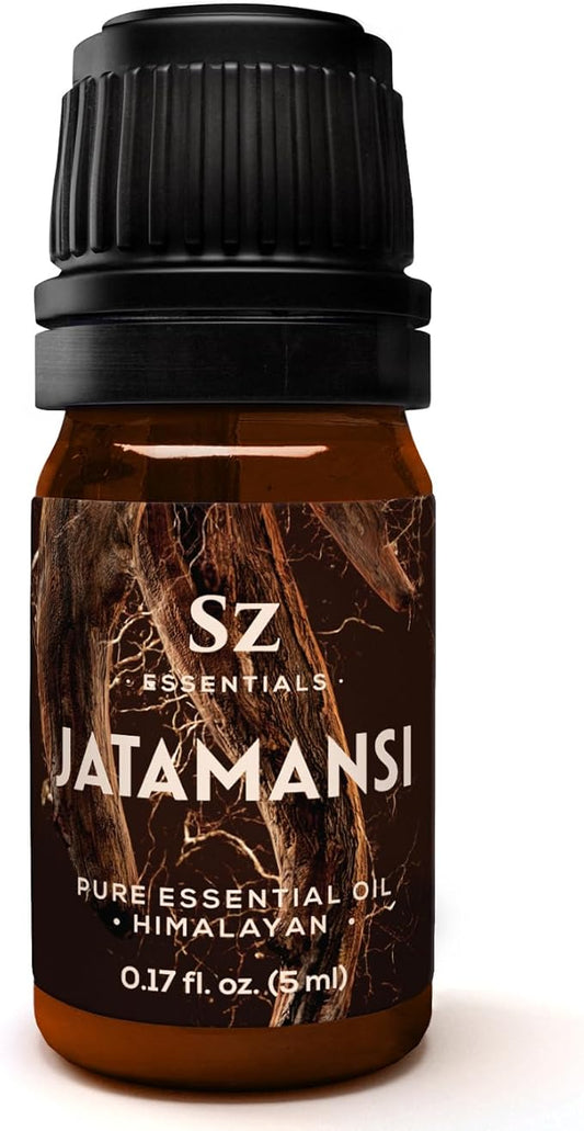 Jatamansi Essential Oil aka Spikenard - 100% Pure & Undiluted - Extracted from Nardostachys Jatamansi - Strong & Powerful Scent with Earthy Overtones - Therapeutic Grade - 0.17oz-VivaGrace Women