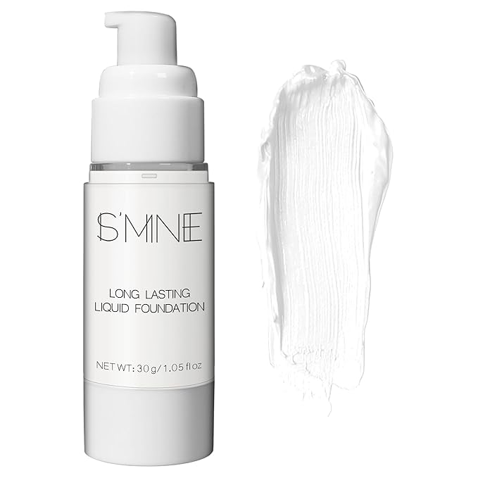 IS'MINE White Liquid Foundation Makeup, Matte Flawless Finish Foundation, Vegan & Cruelty-Free (1.05 Fl Oz, 041)-VivaGrace Women