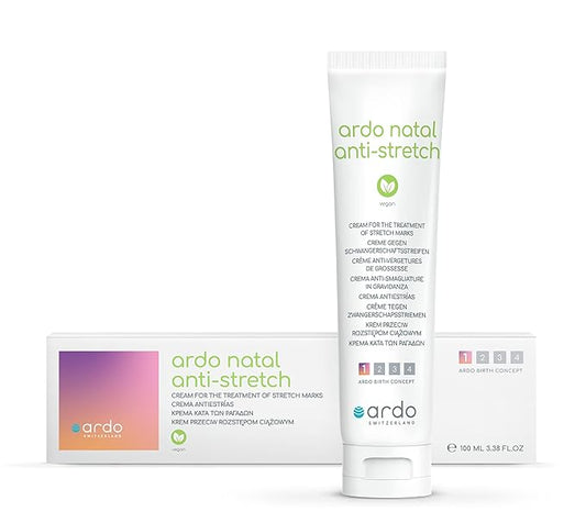 ARDO Anti-Stretch Mark Cream, Swiss Formula. Helps Prevent & Reduce Stretch Marks During Pregnancy & After Birth, Cruelty-Free, Vegan & Fragrance Free, Made in Europe, (100ml/3.4 fl.oz)-VivaGrace Women