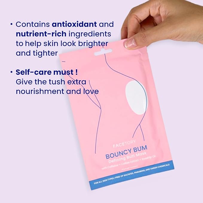 FACETORY Head to Toe Body Spa Pouch Gift Bundle with Korean Sheet Masks for Hair, Face, Feet, Hands, and Butt - Softening, Hydrating, Nourishing, and Moisturizing, for Dry, Cracked Skin-VivaGrace Women