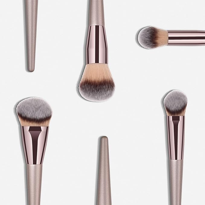 4pcs Professional Makeup Brush Set, Premium Synthetic Liquid Foundation Brush Blending Powder Tapered Kabuki Makeup Brushes Cosmetics Applicator-VivaGrace Women