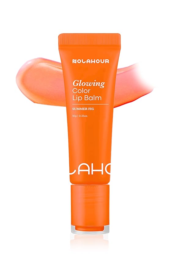 Glowing Color Lip Balm 0.35 Oz| Hydrating Lip Balm Lip Gloss for Girls | Vegan Lip Balm & Lip Plumping Gloss | Lip Glowy Balm & Lip Care for Dry Lips | Moisturizing Lip Balm Summer Fig-VivaGrace Women