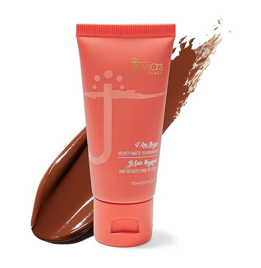 Juvia's Place I Am Magic Velvety Matte Liquid Foundation 220 - Dakar - Deep Dark w/Warm Undertone, Makeup Foundation Full Coverage, Lightweight, Long Wear, Velvety Matte Finish-VivaGrace Women