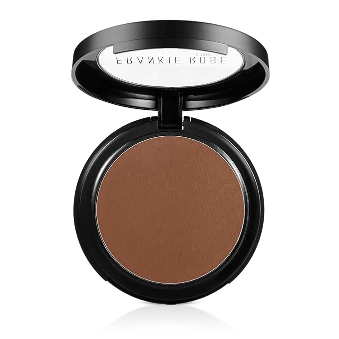 Frankie Rose Cosmetics Powder Foundation – Full Coverage Face Powder For Pores & Imperfections, Evens Out Skin Tone & Shine-Control | 58 Grams (Espresso)-VivaGrace Women