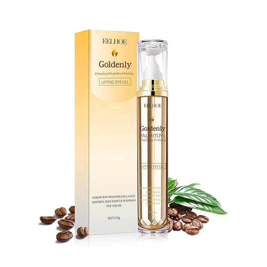 Caffeine Eye Serum Anti Aging, Eye Serum for Dark Circles and Puffiness, Retinol Eye Cream with 360°Massage Ball, Reduce Eye Wrinkles and Fine Lines-VivaGrace Women