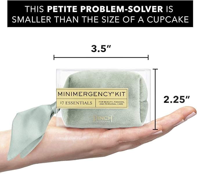 Pinch Provisions Velvet Minimergency Kit, for Her, Includes 17 Must-Have Emergency Essential Items, Compact, Multi-Functional Pouch, Gift for Parties and Birthdays-VivaGrace Women