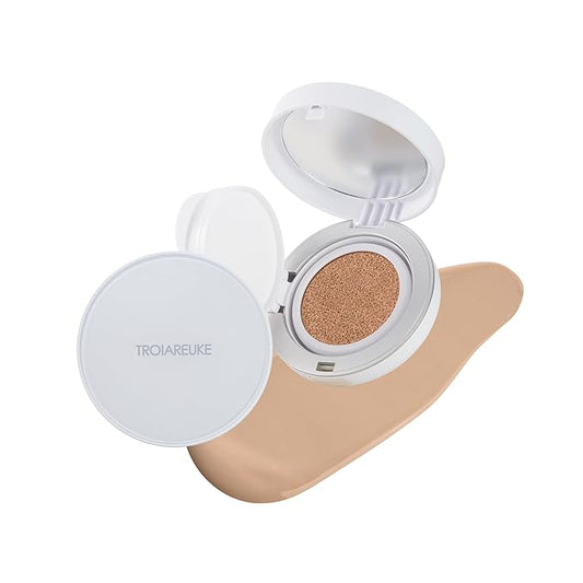 TROIAREUKE A+ Cushion Foundation (Shade 21) I Natural Coverage Foundation Makeup, Moisturizing Finish for Sensitive, Oily, Combination Skin, Skin Care Cushion I Korean Aesthetic Makeup-VivaGrace Women