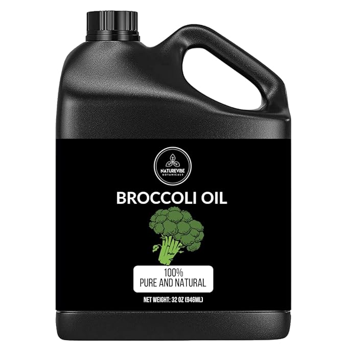 Naturevibe Botanicals Broccoli Oil 32 Ounces | 100% Pure and Natural | Great for Skin Care and Hair Care-VivaGrace Women