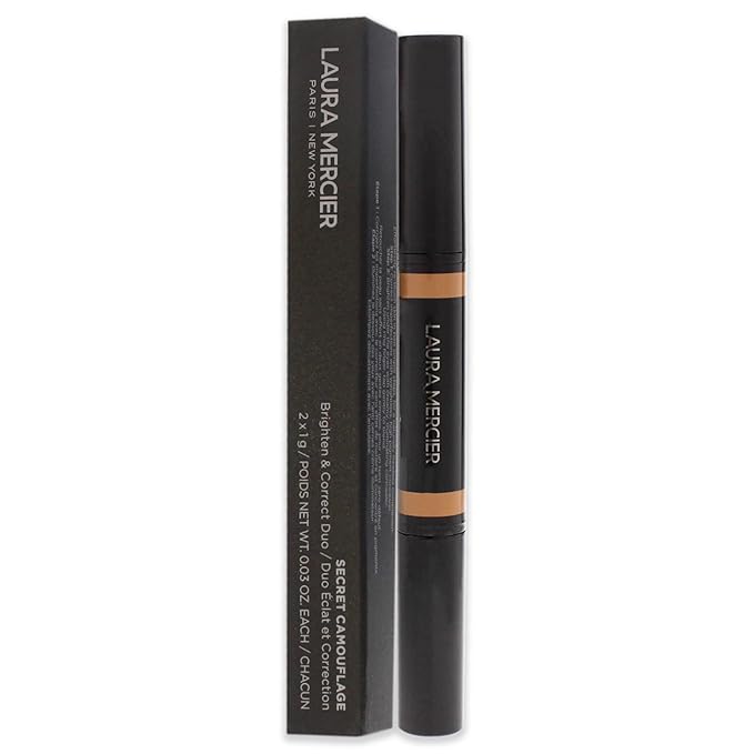 Laura Mercier Secret Camouflage Concealer Duo Stick - 3N Medium with Neutral Undertones Women 2 x 0.3 oz-VivaGrace Women