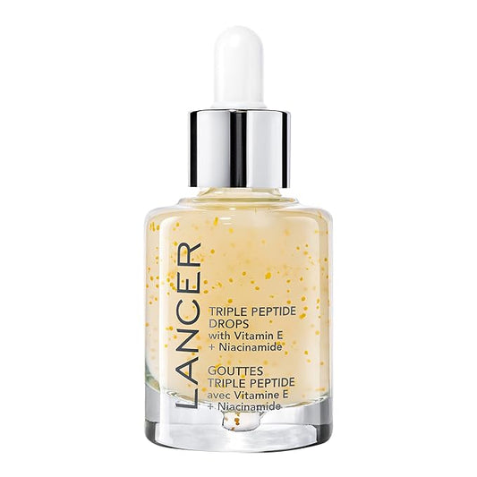 Lancer Skincare Triple Peptide Drops with Vitamin E, Daily Anti-Aging Face Serum with Hydrating Hyaluronic Acid, 1 Fluid Ounce-VivaGrace Women