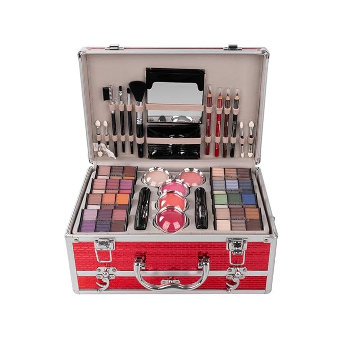 All-in-one Holiday Make up Gift Set | Makeup Kit for Women Full Kit Essential Starter Bundle Include Eyeshadow Palette Lipstick Blush Foundation Concealer Face Powder Mascara Lipgloss Brush-VivaGrace Women