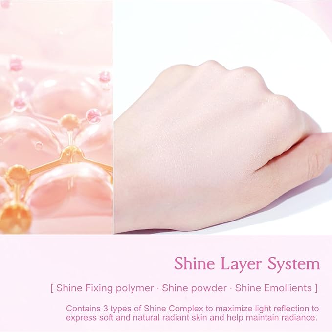 MIBA Ion Calcium Foundation Double Cushion Glow 25 g / 0.88 oz Big Cushion SEASON 3. Long Lasting Cover Effect. Moisture glow. Skin tightening relief. Smooth adhesion. (Luxury #21 Rosy Ivory)-VivaGrace Women