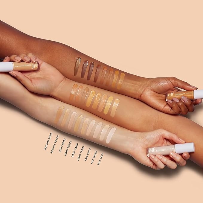 e.l.f. Hydrating Camo Concealer, Lightweight, Full Coverage, Long Lasting, Conceals, Corrects, Covers, Hydrates, Highlights, Light Ivory, Satin Finish, 25 Shades, All-Day Wear, 0.20 Fl Oz