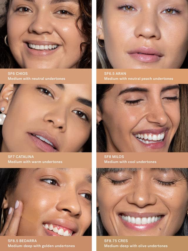 ILIA - True Skin Serum Foundation | Non-comedogenic, Cruelty-Free, Vegan, Weightless Feel, Buildable Coverage, Safe For Sensitive Skin (Aran SF6.5)-VivaGrace Women