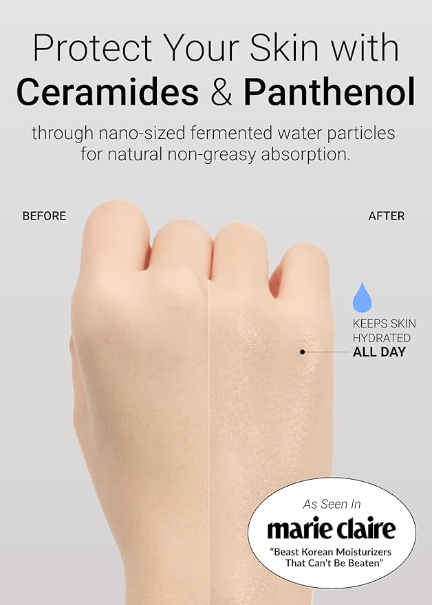 JUNG SAEM MOOL Essential Mool Cream Light 1.7 Fl Oz, Hydrating Water Cream with Ceramide and Centella, Perfect Prep Step Before Cushion Foundation for Smooth, Radiant Finish, Korean Skincare-VivaGrace Women