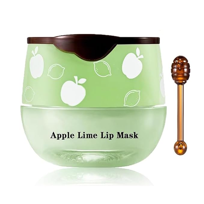 1PCS Bee Lip Balm Honey Pot, Moisturizing Lip Balm Overnight Lip Sleeping Mask Lip Scrubs Exfoliator, Hydrating Prevention Dry and Crack Lips, Lip Repair Nourishes the Lip Skin-VivaGrace Women