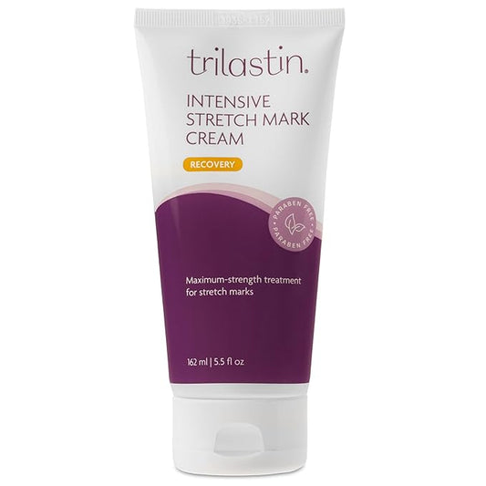 TriLASTIN-SR Intensive Stretch Mark Cream (5.5 oz.) for Pregnancy, Scar Cream and Moisturizing Lotion, Cocoa Butter, Scar Treatment, Hypoallergenic and Paraben-Free-VivaGrace Women