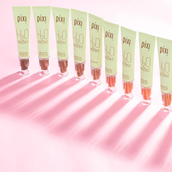 Pixi Beauty H2O SkinTint Tinted Face Gel, 1.2 fl oz / 35 ml, Mahogany-VivaGrace Women