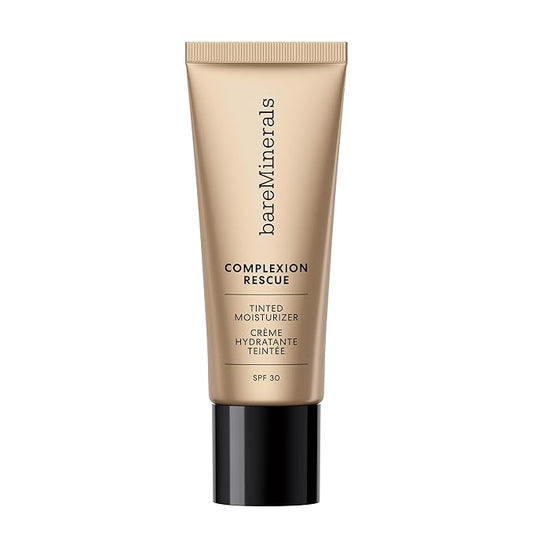 bareMinerals Complexion Rescue Tinted Moisturizer for Face with SPF 30 + Hyaluronic Acid, Hydrating Tinted Mineral Sunscreen for Face, Skin Tint, Vegan (Mahogany 11.5)-VivaGrace Women
