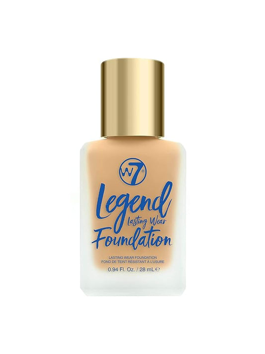 W7 Legend Foundation - Creamy Liquid Foundation for Poreless, Semi-Matte Medium Coverage - 28ml (Butterscotch)-VivaGrace Women