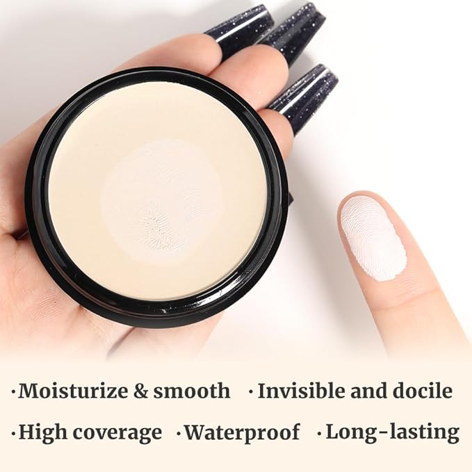 Kaely Color Correcting Concealer,Cream Pot Concealer Full Coverage,under Eye Concealer Palette for Conceals Dark Circles,Waterproof Foundation Face Makeup,02 Fair-VivaGrace Women