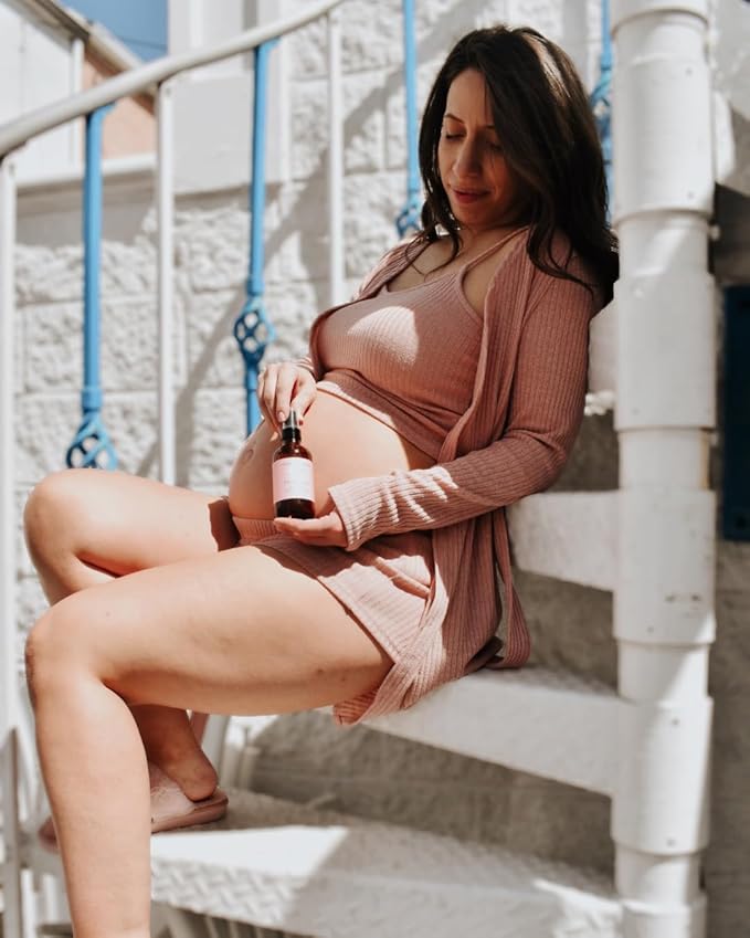 Organic Belly Oil for Pregnancy Stretch Mark Prevention and Treatment Award Winning Anti Stretch Mark Tummy Oil For Pregnancy and Postpartum - Hydrating Bump Serum-VivaGrace Women