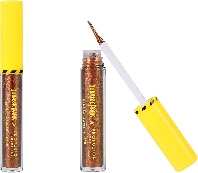 Profusion Cosmetics Jurassic Park Adventure Beauty Set - Experience the Thrills with the Jurassic Park Visitor Set - Face & Body Glow Gems, Chrome Liner, Collectors' Pass & Beauty Headband-VivaGrace Women