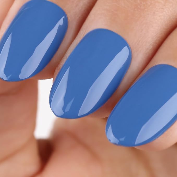 Imtiti Gel Nail Polish - Cornflower Blue, 15ml Soak Off Manicure Art for Salon or DIY at Home - Nail Lamp Design Decoration Gift for Women, 0.5 Fluid Ounces