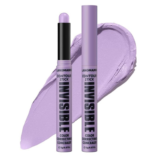 Jolilab 1 Color Contour Stick Concealer Stick Cream Palette Contour Multifunctional Contouring Makeup Kit for Face Highlighter Makeup Stick Set Long Lasting & Waterproof (03#purple, 1)-VivaGrace Women