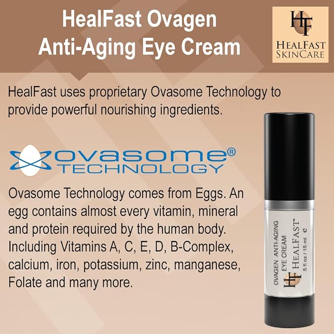 The Original Ovagen Anti-wrinkle Eye Cream with Retinol (.5 Oz) | Smooth Fine Lines and Hyaluronic Acid to Brighten Dark Circles and De-Puff Bags Skincare-VivaGrace Women