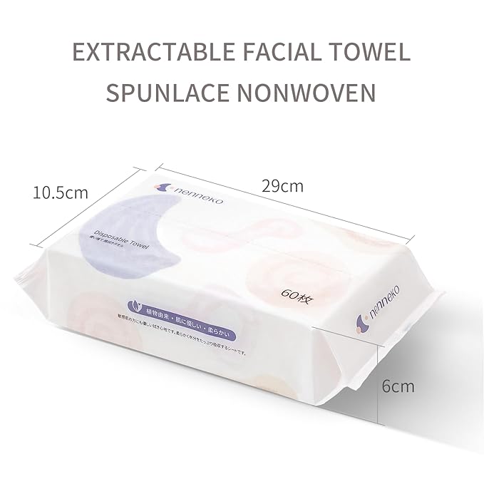 Disposable Face Towel XL Facial Wipes - Organic Vegan Biodegradable Face Towels，Ultra Soft Thick Wash Cloths for Adults and Baby, 100% Cotton Dry Wipes for Washing and Drying-VivaGrace Women